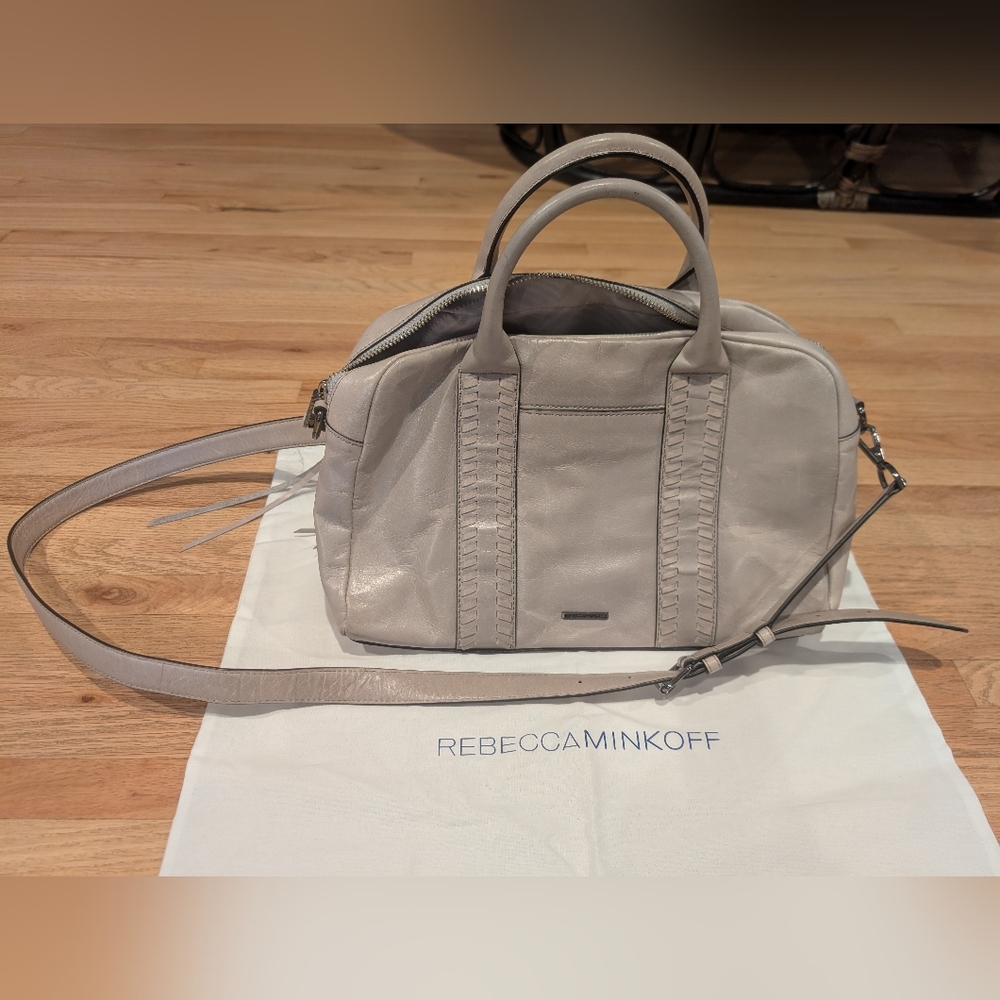 Rebecca Minkoff Light Gray Leather Satchel